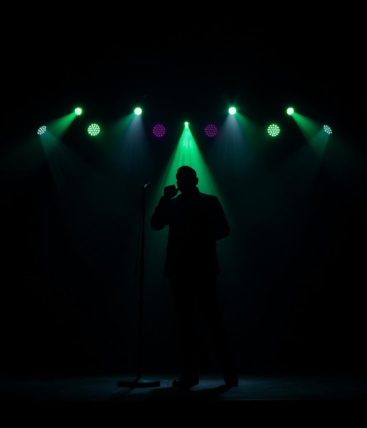 Silhouette on stage